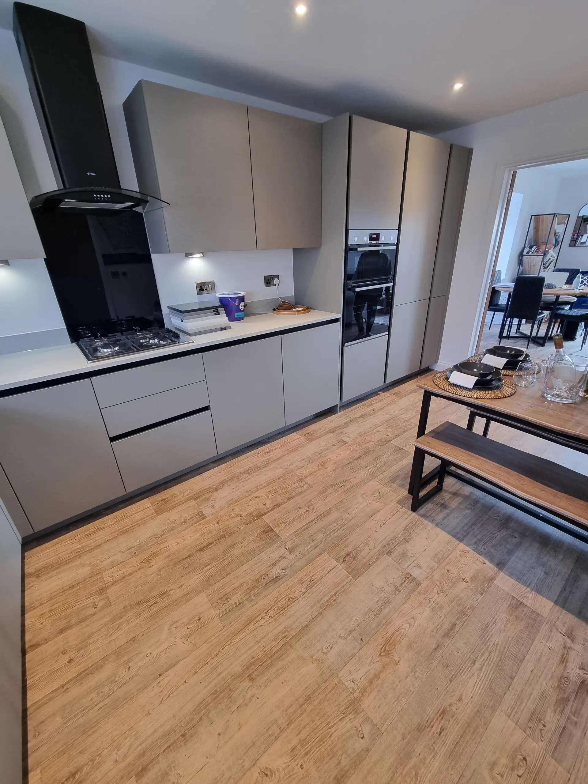 Wood-effect flooring supplied and fitted by LWR Group in Lincoln
