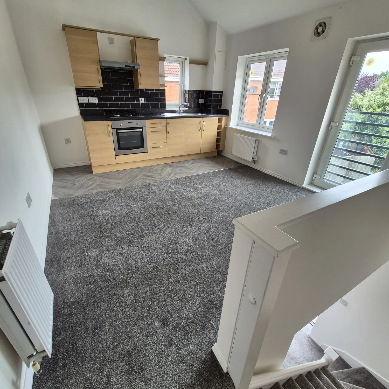 Landing and staircase in a Lincoln property after an LWR Group turnaround
